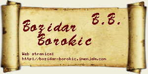 Božidar Borokić vizit kartica